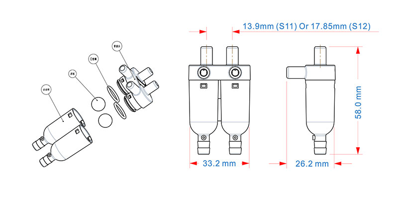 Condensate Separator dimension
