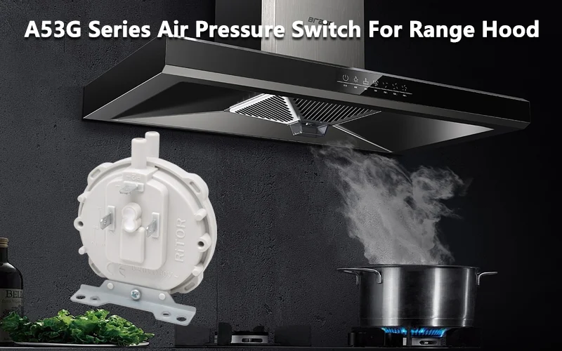 Pressure switch for range hoods