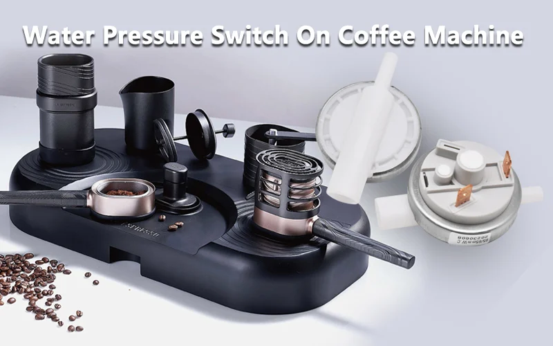 Water pressure switch on the coffee machine